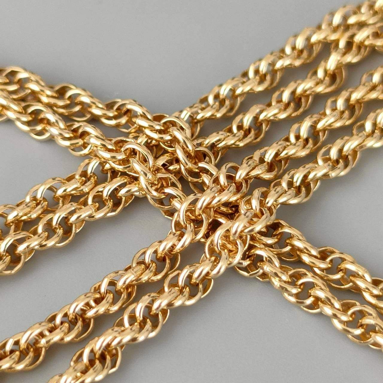  18金 K 18 チェーンデザイン ネックレス 造幣局刻印 メンズ 15.27 g 60㎝ D 137 ネックレス アクセサリー