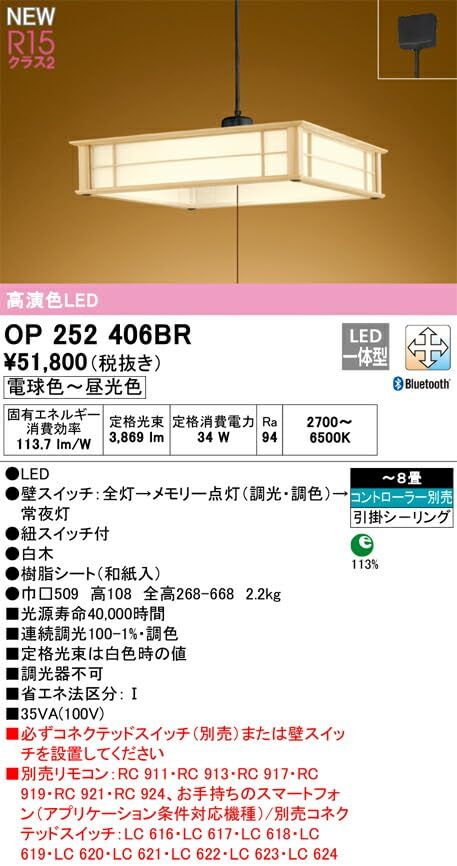 LEDペンダント OP252406BR