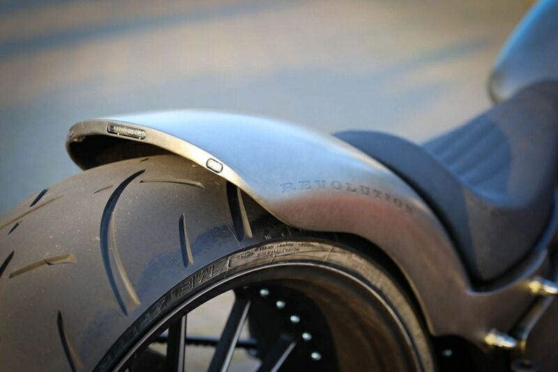 STEEL 260mm 18 21 リアフェンダー ノーマル 21インチホイール用 2008年〜17年ソフテイル BRIGHTFACE_UK