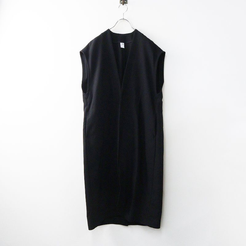 ノーコントロールエアー NO CONTROL AIR NC182VT ポリエステルウールロングベスト 36|ブラック 羽織り ノースリーブ 2400014499056