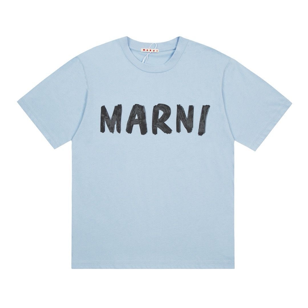 MARNI マルニ Tシャツ レディース クルーネック オーバーサイズ かわいい お洒落 半袖 カットソー ロゴT #02