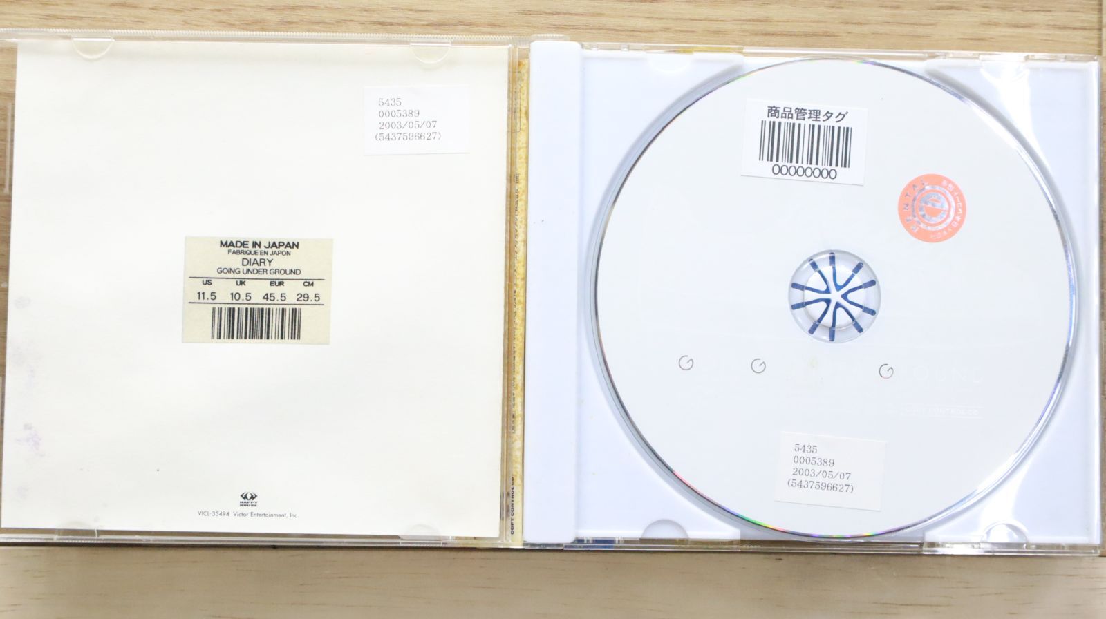 国内盤CD☆ゴーイング・アンダー・グラウンド/GOING UNDER GROUND