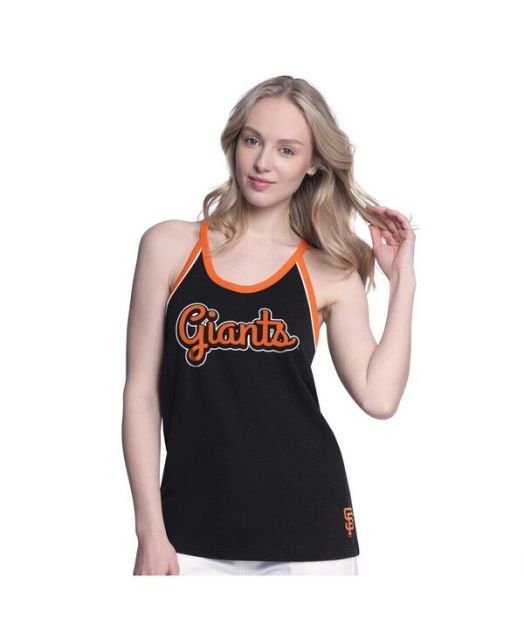 送料無料 ジースリー フォーハー バイ カール バンクス レディース タンクトップ トップス Women sBlack San Francisco Giants Curveball Racerback Tank Top Black