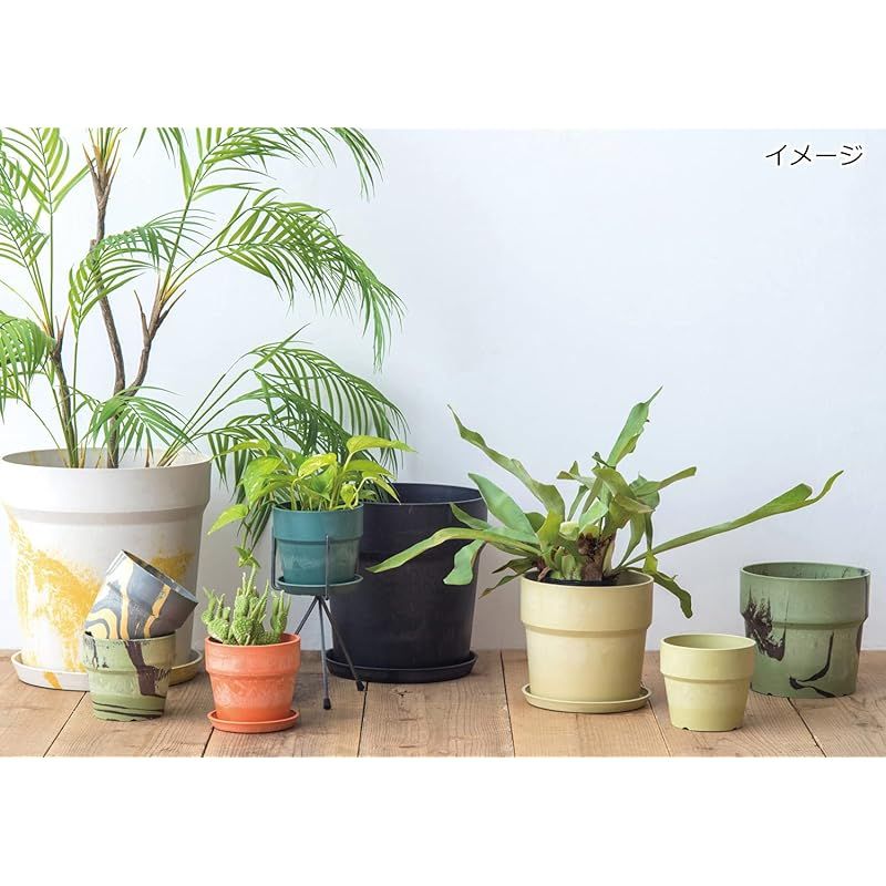 ポッシュリビング 植木鉢 アーバンプランツポット 約φ38×H39.5cm ミルク ピスタチオ 81152