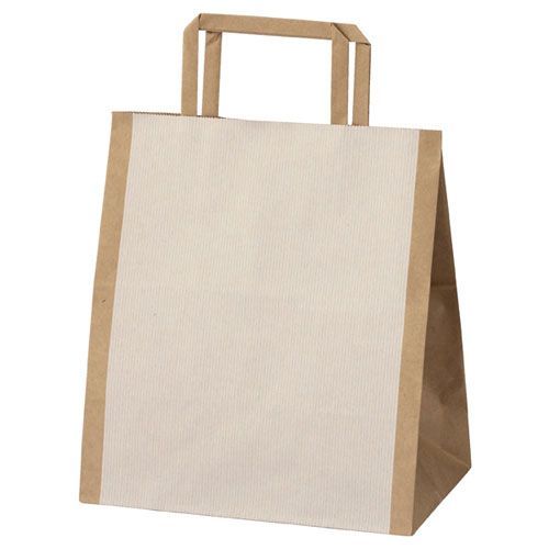 シンプルクオリティ 手提げ紙袋 22×14×25 50枚 61-257-4-1