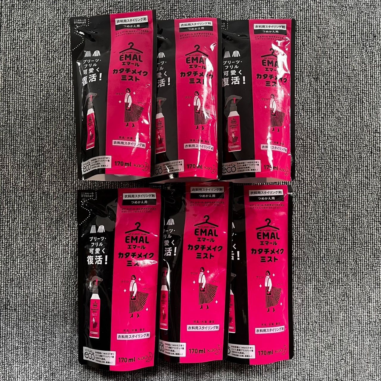 花王 エマール カタチメイクミスト つめかえ用 170ml ×6個セット