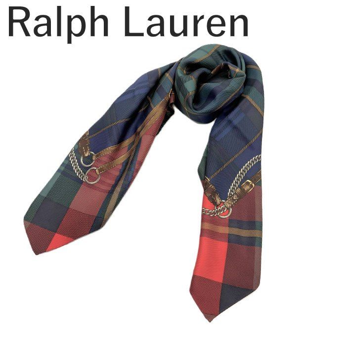 ラルフローレン スカーフ ラルフローレン Ralph Lauren スカーフ チェック柄 エンブレム
