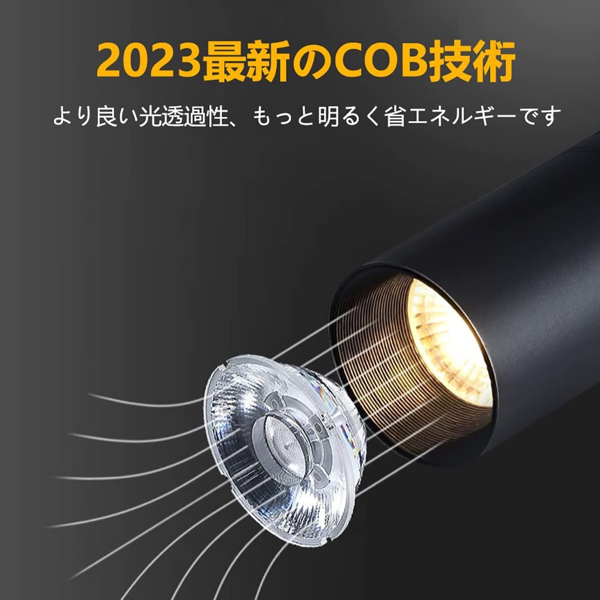 数量 ダクトレールライト ライティングレール用スポットライト ledスポットライト消費電力10W 白色光6000K LED搭載 大光量1100lm アメリカ BridgeLux LEDチップ 演色性Ra96.5 器具一体型 電球不要 取付簡単 ホワイト