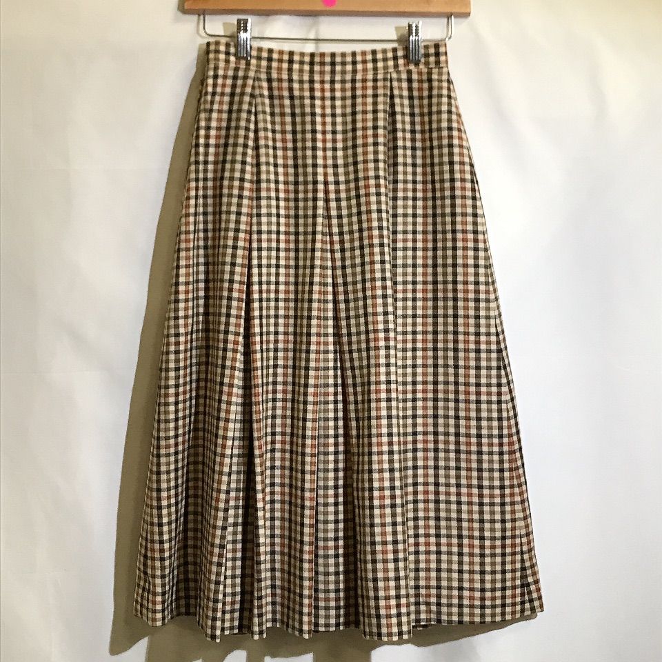 BURBERRYS バーバリーズ スカート ウール100% チェック柄 FX084-709  