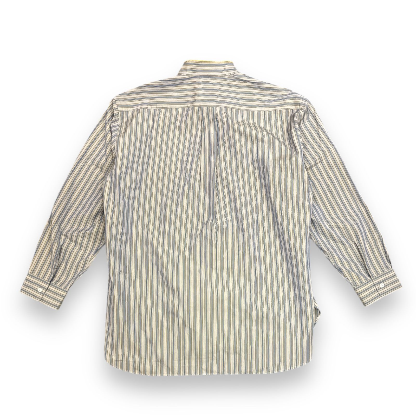 Cristaseya ストライプコットン マオカラーシャツ XL