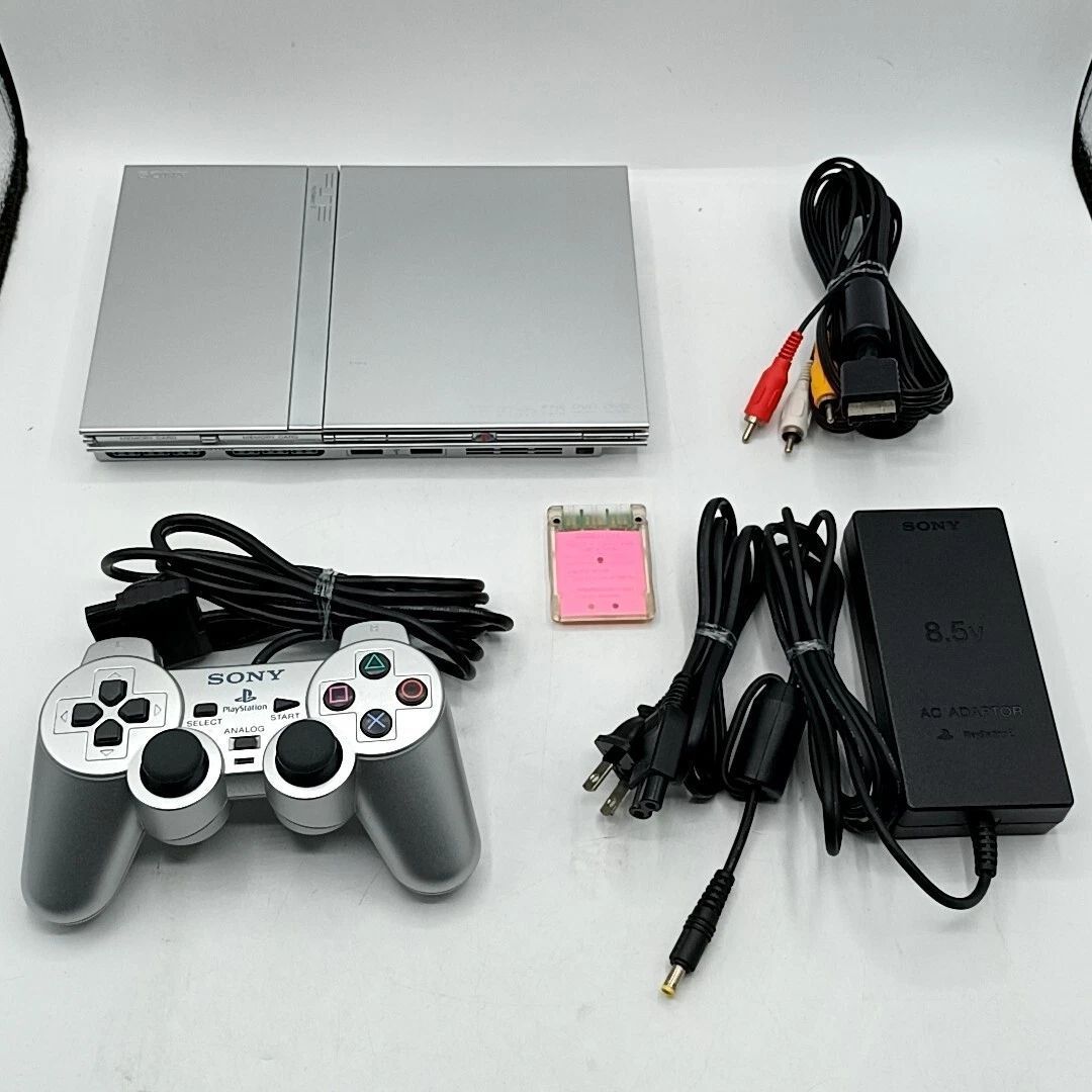 動作品 PS2 薄型 SCPH-75000 シルバー 動作 済み プレイステーション２ プレステ２ Playstation 2 1