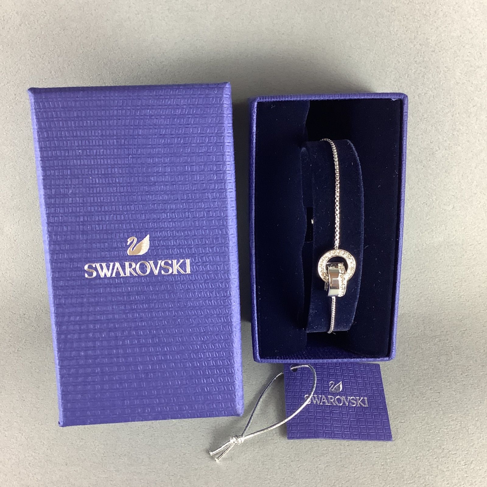 SWAROVSKI　スワロフスキー　シルバーブレスレット　箱入 訳あり】スワロフスキー SWAROVSKI HOLLOW ブレスレット