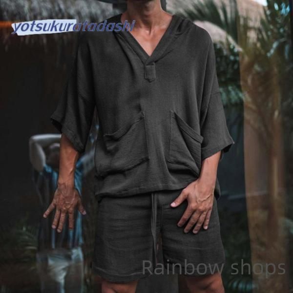 新品未使用】セットアップ メンズ 上下セット 半袖セットアップ 上下