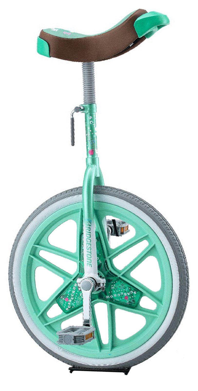 ブリヂストン BRIDGESTONE スケアクロウ 一輪車 小学生 子供 グリーン 18インチ スタンド付き ギフト SCW18 グリーン GE スタンド有 旧モデル 18インチ