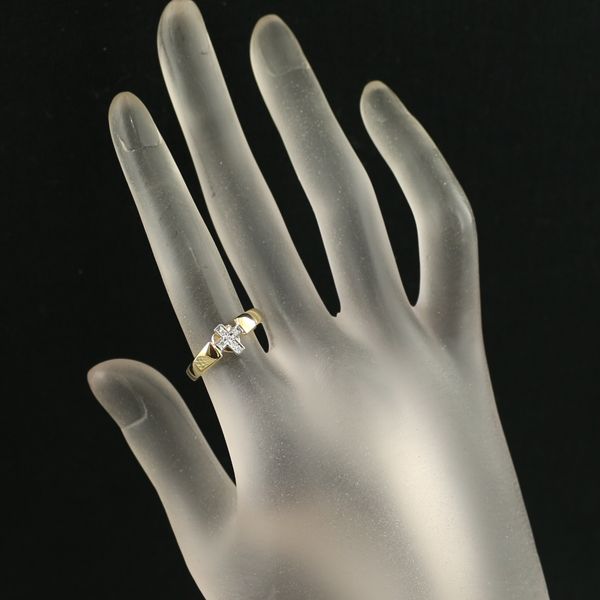 ミキモトペルリータ リング ダイヤ ダイヤモンド 0.03ct クロス ハート  