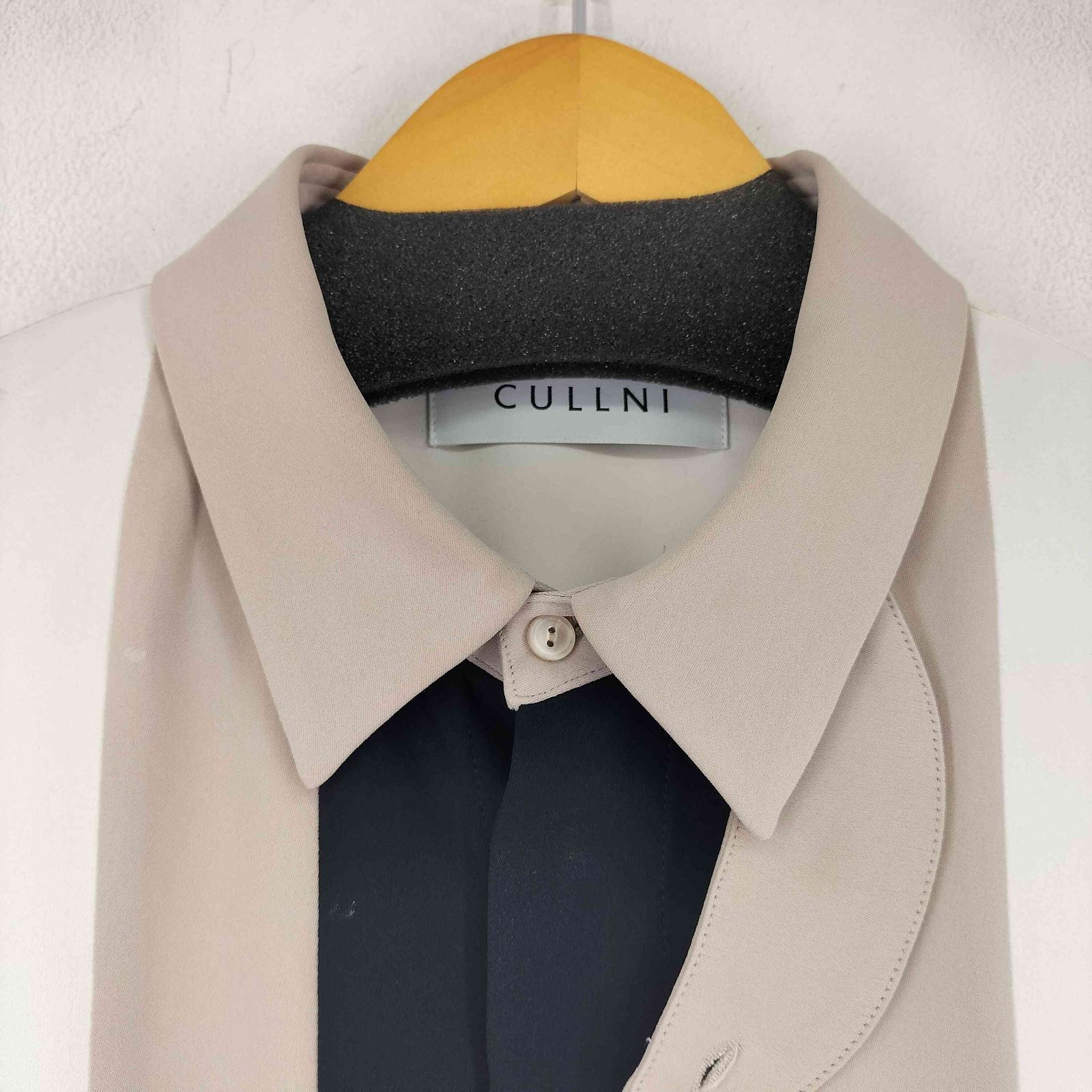 CULLNI 半袖シャツ　STUDIOUS別注 BICOLOR SHIRT Double Satin Bi Color Short Sleeve Shirt | CULLNI