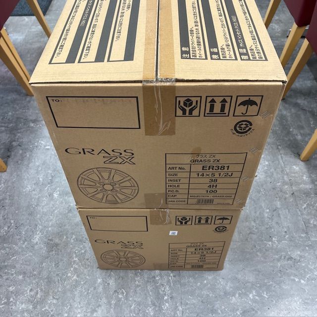 グラス 未使用品 新品・未使用品！ アルミホイール GRASS ZX グラスZX（14×5.5J 38 4H
