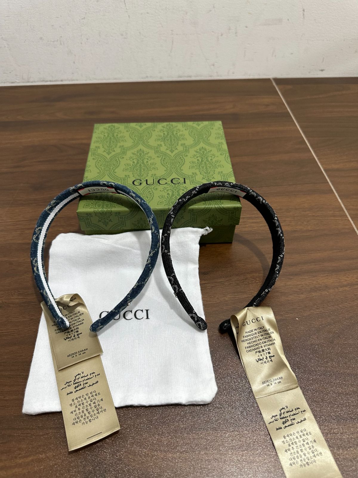 箱付き 新品未使用】GUCCI デニムカチューシャ - メルカリ