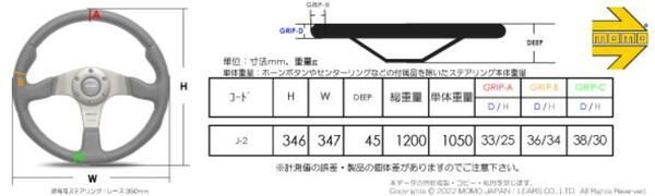 MOMO（モモ）正規品】ステアリング JET(ジェット) 35パイ【J-2
