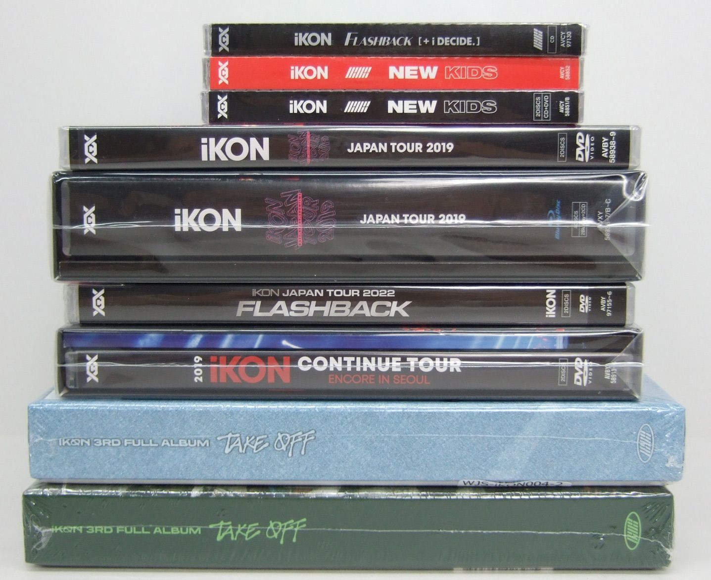 iKON CD・DVD・Blu-rayセット 未開封まとめ売り ペンライト付き