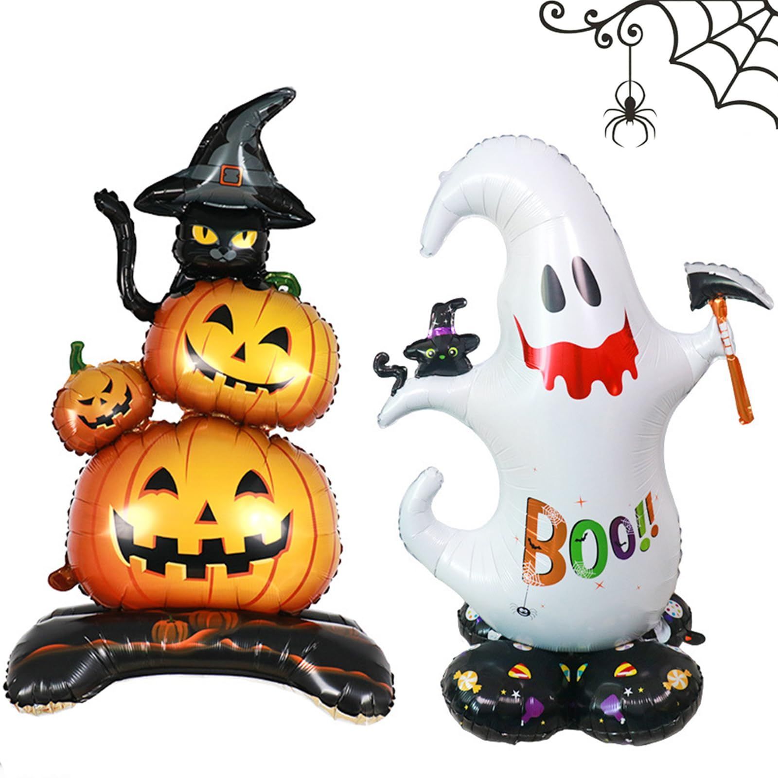 まもなく終了 ハロウィン ハロウィン 幽霊 玄関 ゴースト 置物 屋外 かぼちゃ お店 おしゃれ 風船 パーティー 飾り 装飾 ハロウイン バルーン デコレーション 2個セット KALOLINNA A