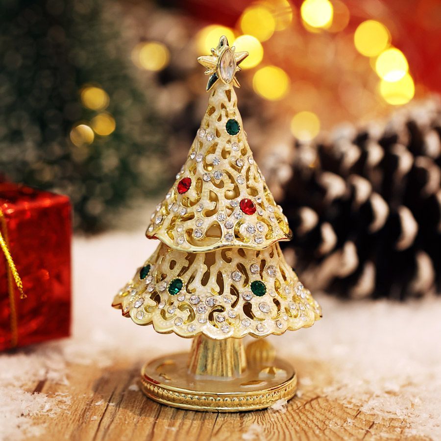 EX631【正規品】星のクリスマスツリー ジュエリーボックス クリスマス