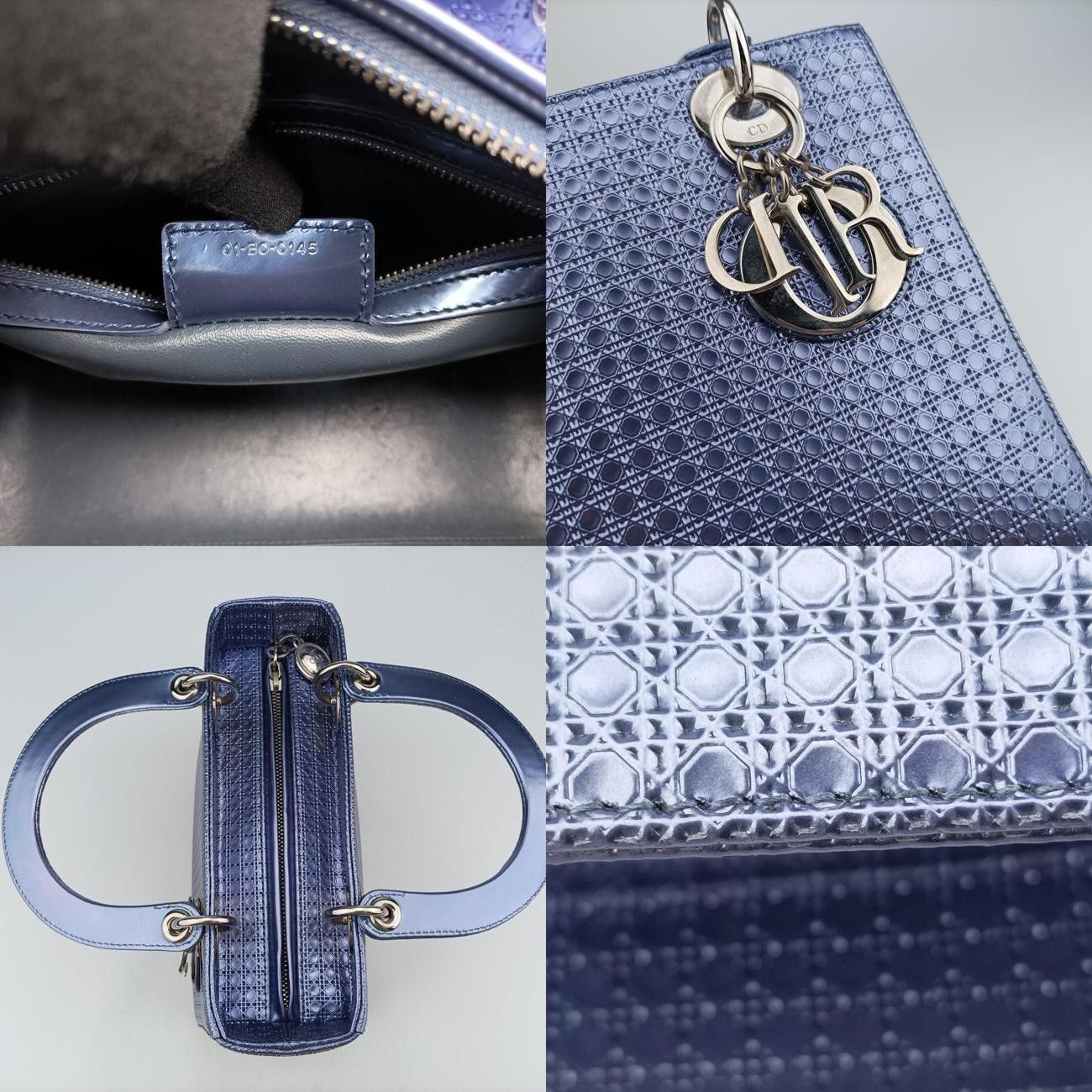 クリスチャンディオールChristian Diorレディディオールブルーパテント01-BO-0145 DECORATOM_COM_BR