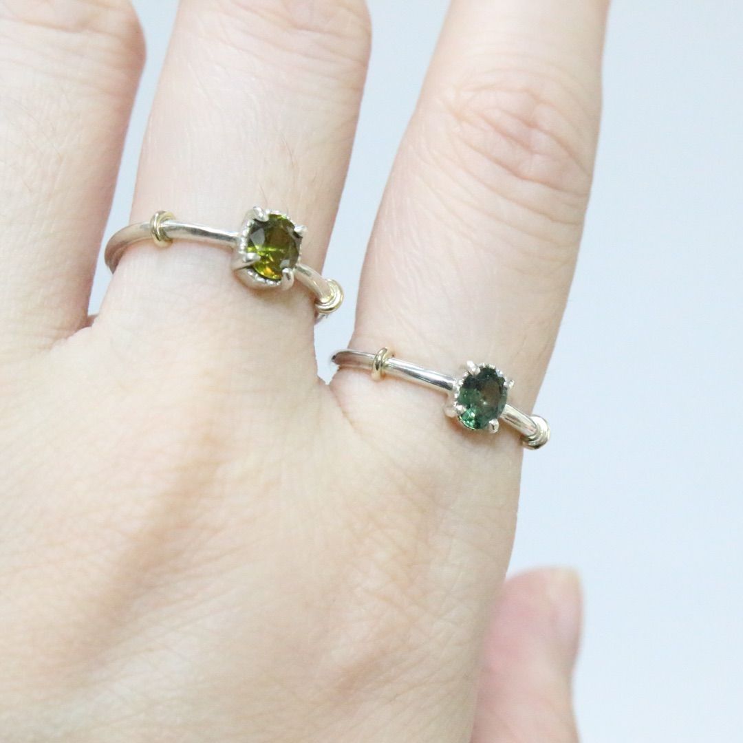 青のインクが滴る深緑色のモンタナサファイアK10小ワッカシルバーリング10.5号 青のインクが滴る深緑色のモンタナサファイアK10小ワッカシルバー