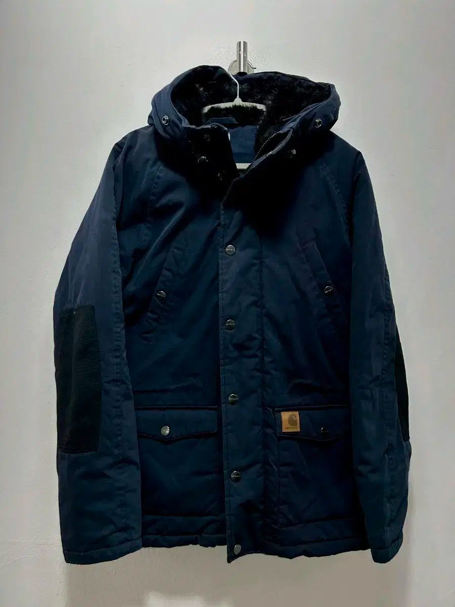 S カーハート ネイビー WHO ネック ウォーク ジャケット