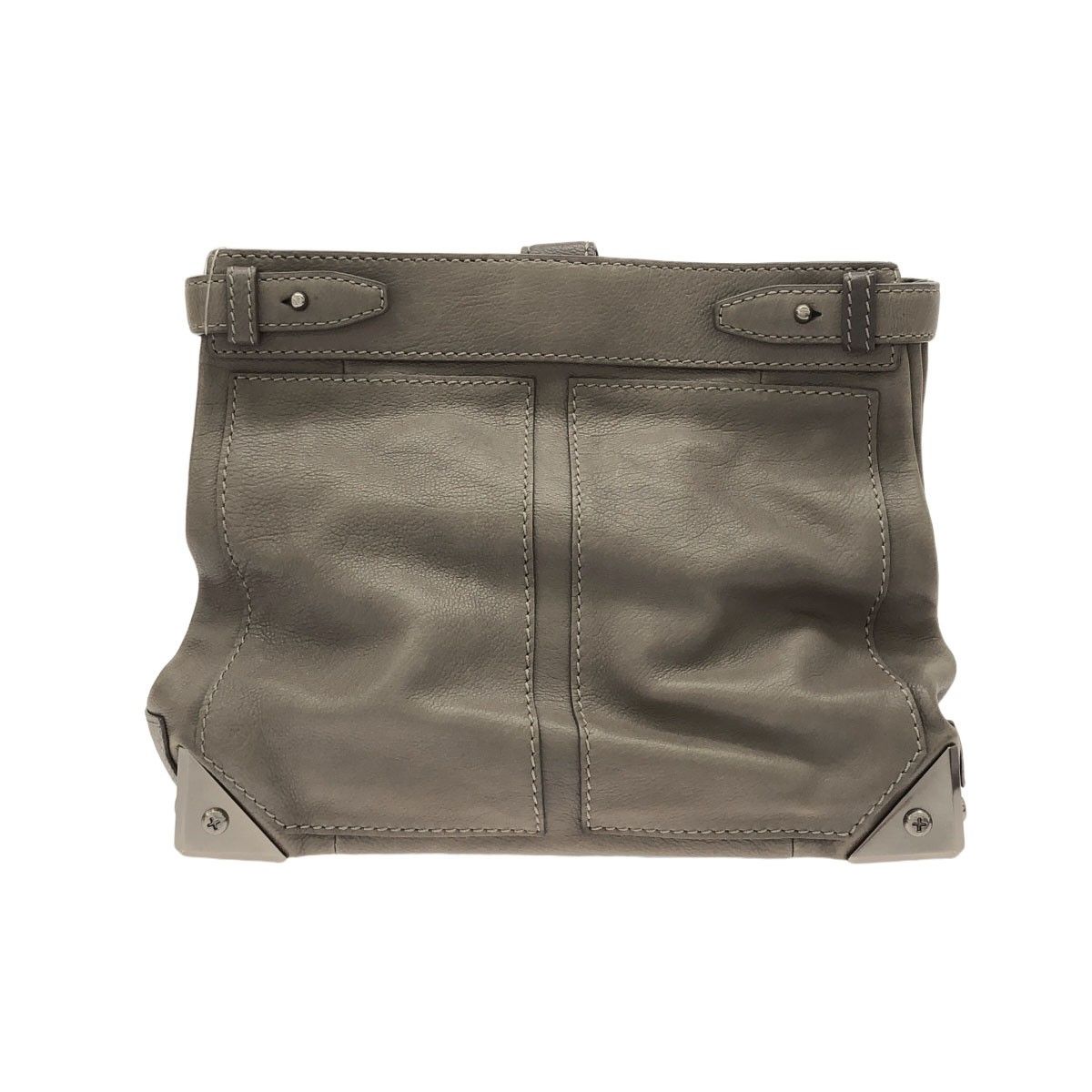 ALEXANDER WANG アレキサンダーワン レザークラッチバッグ ベージュ 