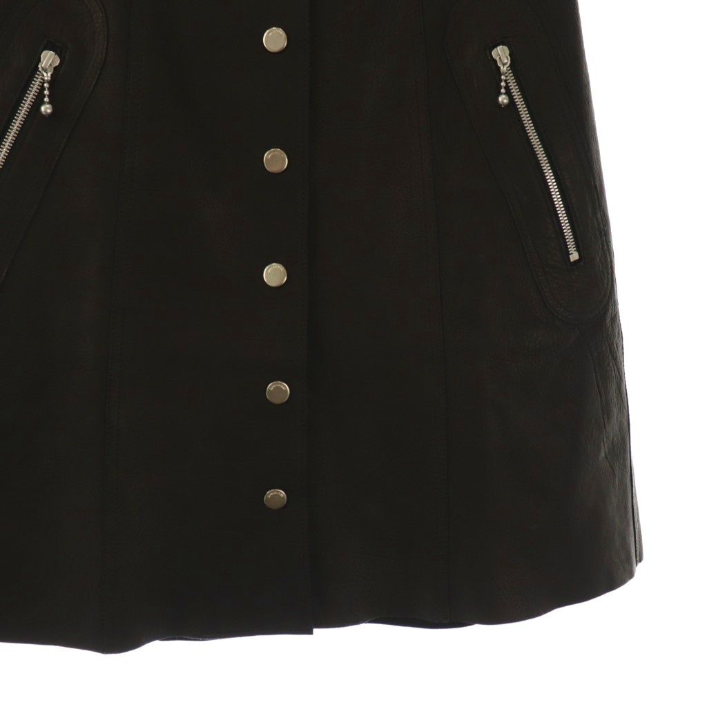 マディソンブルー MADISONBLUE LEATHER SNAP HARF SKIRT