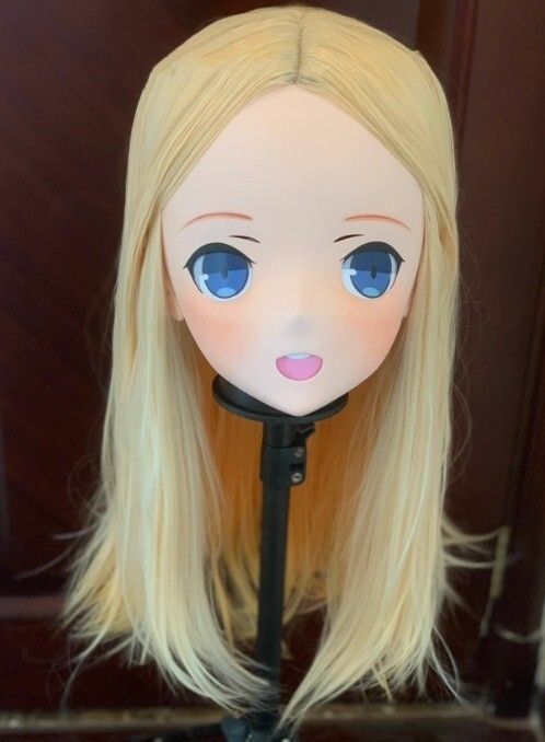 全頭マスク カツラ付き ロック付き NO.95 フルマスク ドール