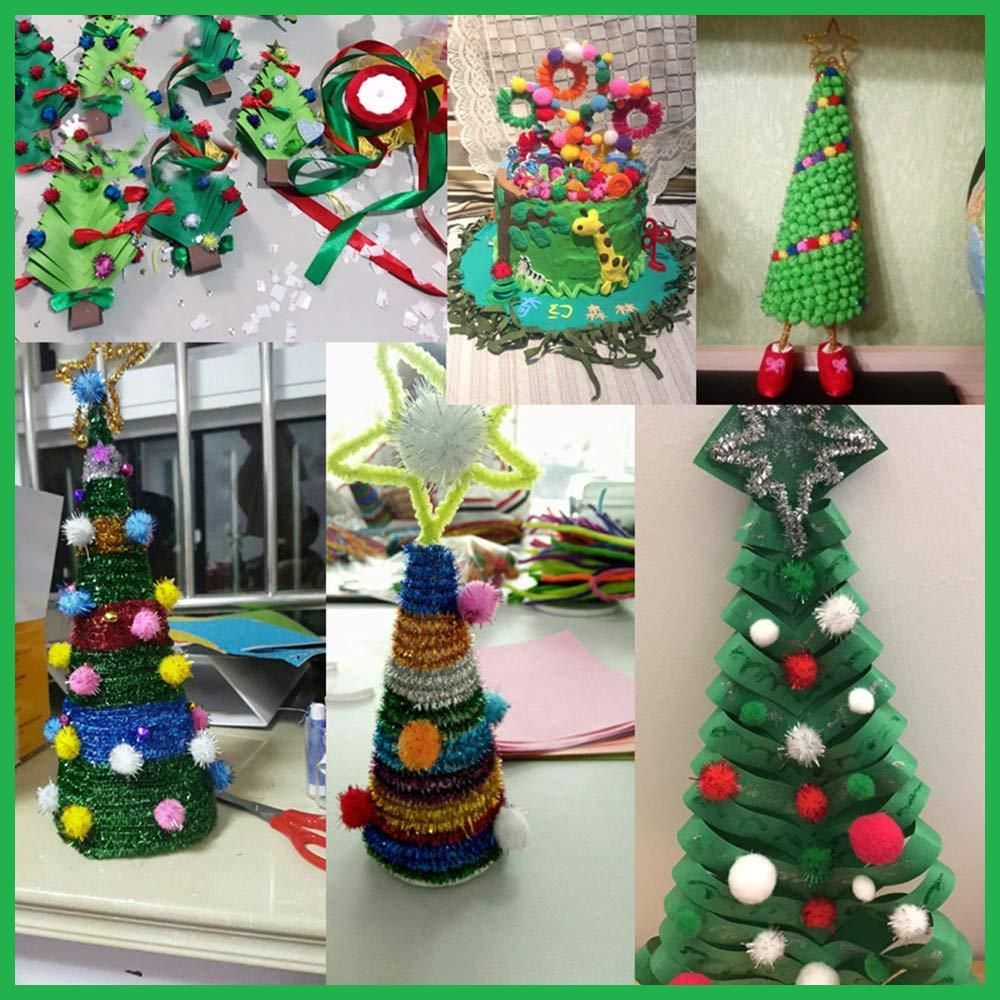 カラフルポンポンのミニクリスマスツリー カラフルポンポンのミニクリスマスツリー