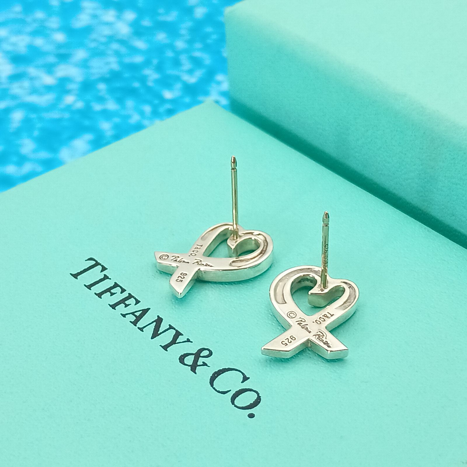 TIFFANY&Co. ティファニー ピアス ラビングハート シルバー925