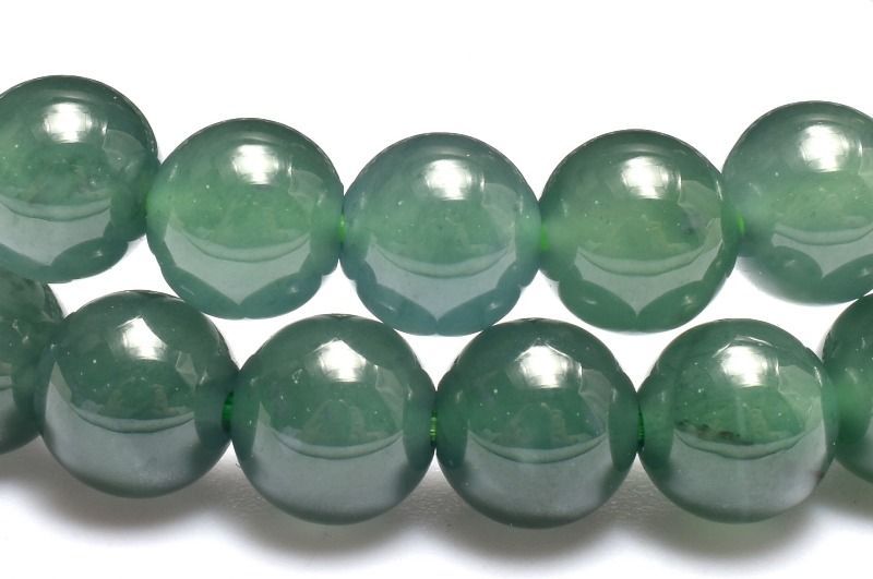 グアテマラ 翡翠 青緑 天然石 翡翠 ブレスレット 2連 グアテマラ産 2mm