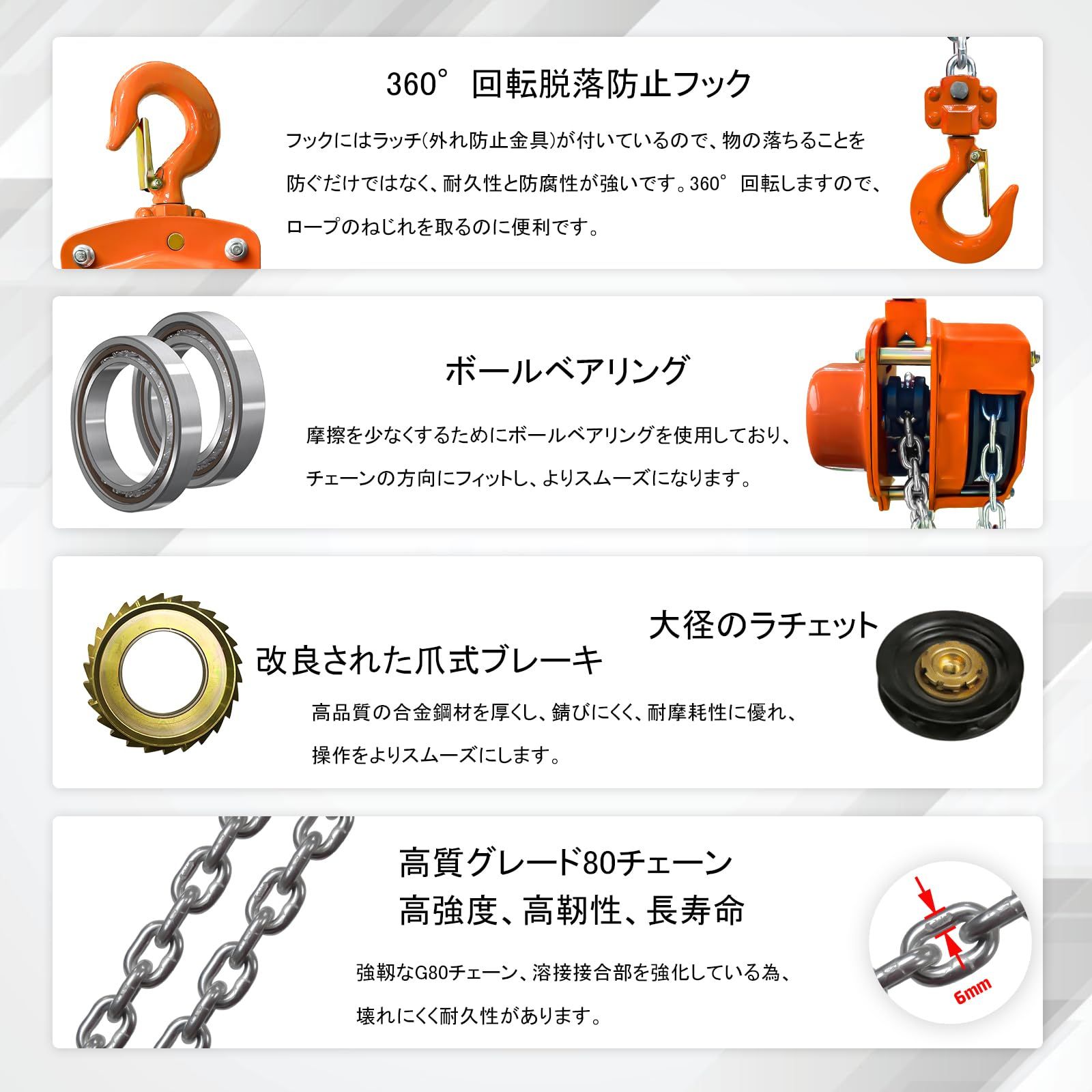Dragnwin チェーンブロック チェーンブロック 三脚 ベースセット 三脚ヘッド 1t 三脚ヘッド用スパイク 1ton 3個 チェーンブロック 1ton 3m スリングベルト 25mm 2.44m 2000kg セット HRDEVELOPMENT_JP