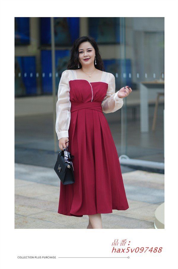 ぽっちゃり パーティードレス