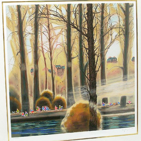 シルクスクリーン 絵画 版画 ヒロ ヤマガタ 森の散歩 HIRO YAMAGATA