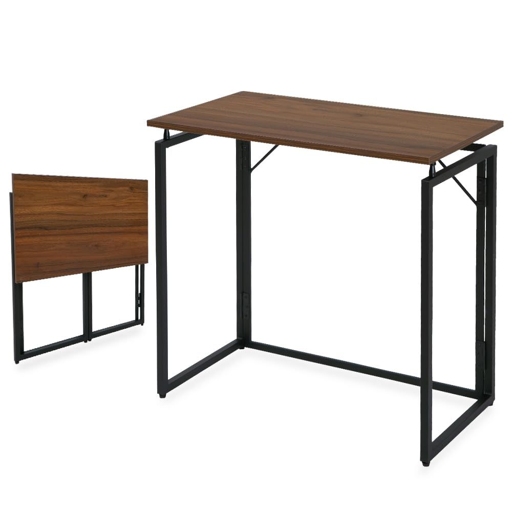 人気商品ブラウン コンパクト パソコンデスク 折りたたみ デスク 折りたたみデスク 学習デスク 机 フォールディングデスク アイリスプラザ