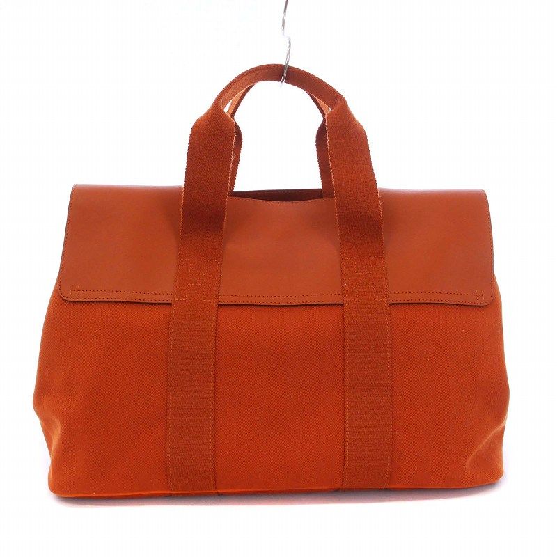 美品！HERMES ヴァルパライソGM トートバッグ ハンド オレンジ 美品！HERMES ヴァルパライソGM トートバッグ ハンド オレンジ