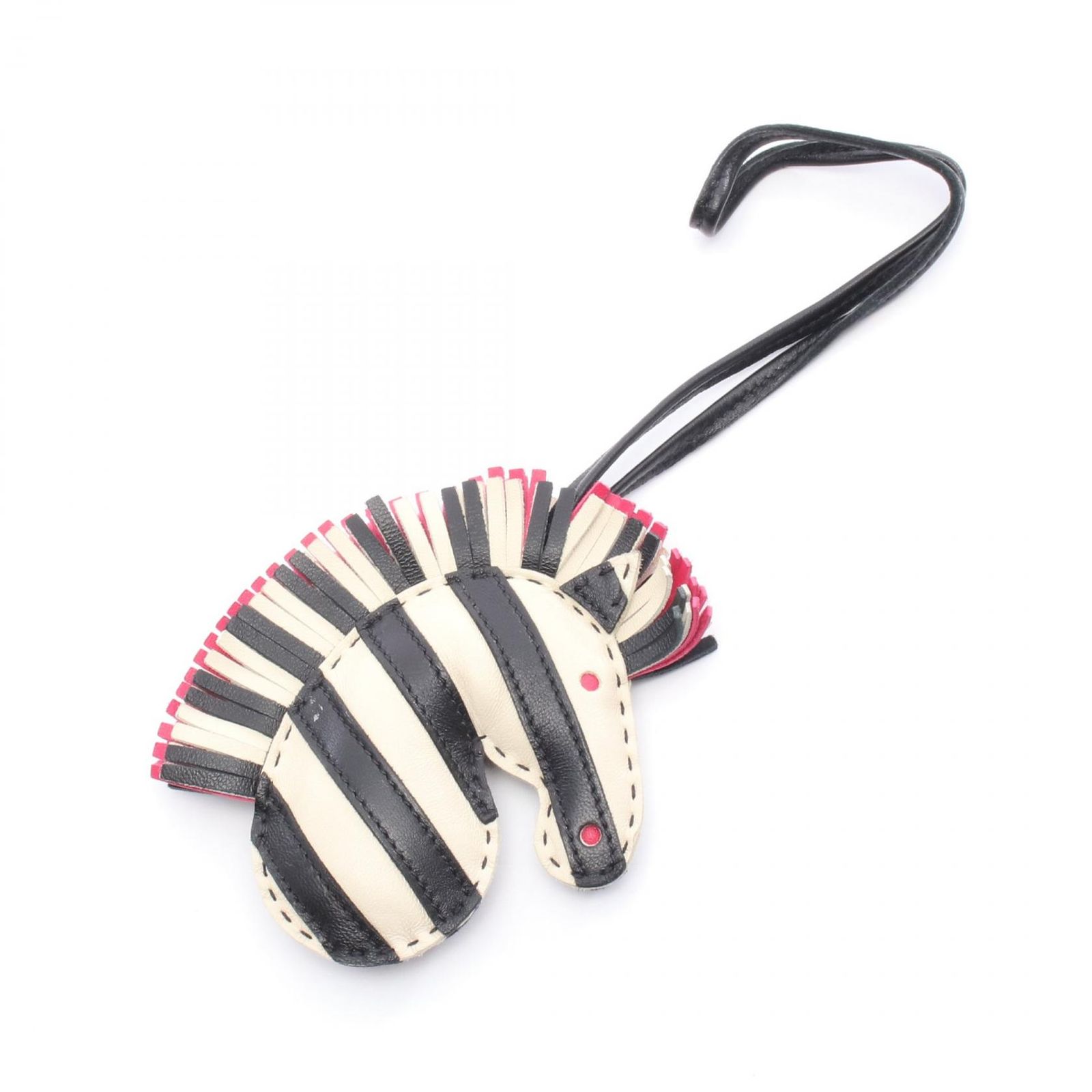 エルメス HERMES チャーム ジージーサバンナ ブラック ローズメキシコ クレ レザー ジージー サバンナ ブラック ローズメキシコ クレ レディース Used A