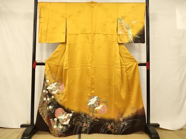 平和屋着物□訪問着 駒刺繍 飛鳥霞文 暈し染め 金銀彩