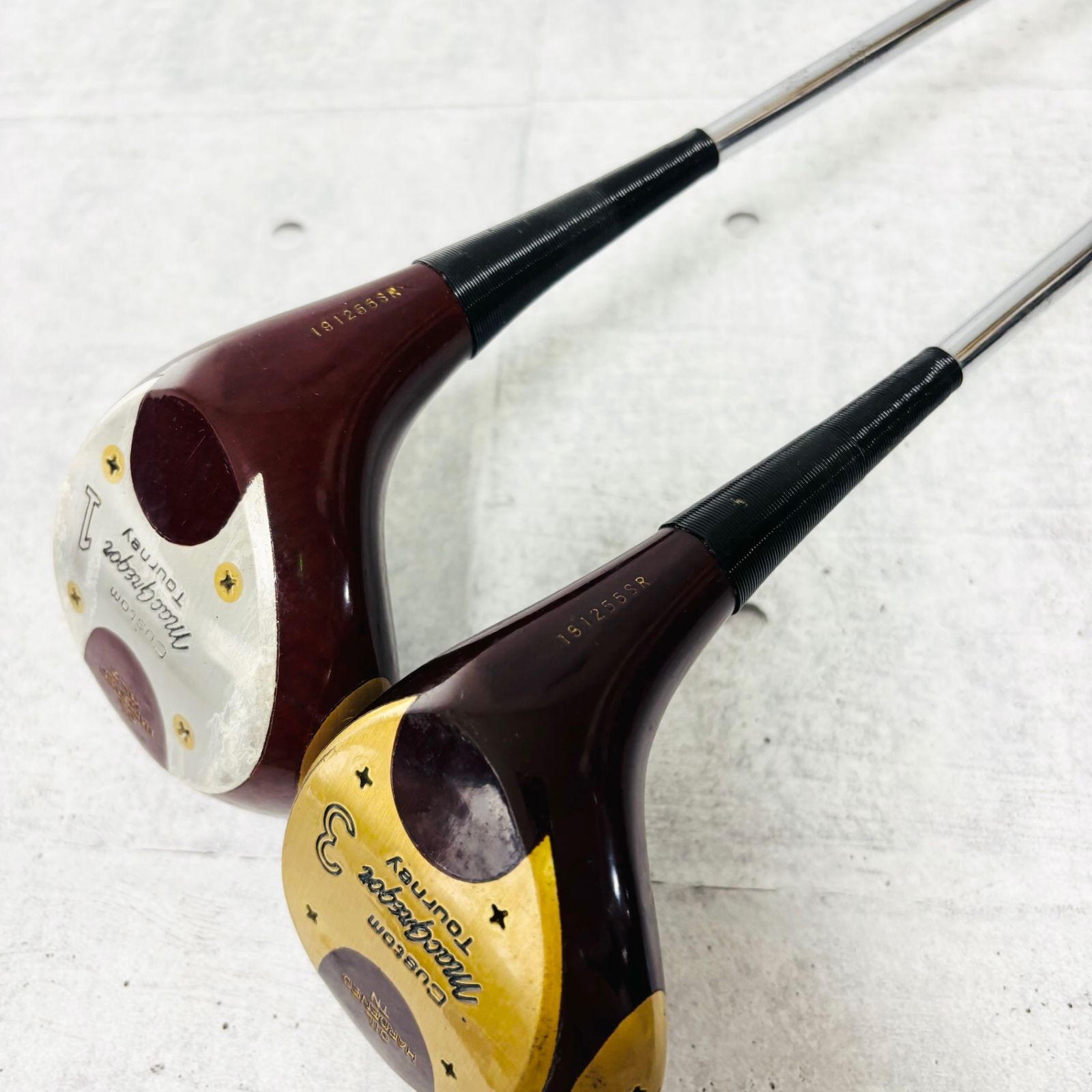 【未使用】 マグレガー ターニーカスタム パーシモンウッド 4本セット 未使用】 マグレガー ターニーカスタム パーシモンウッド 4本セット