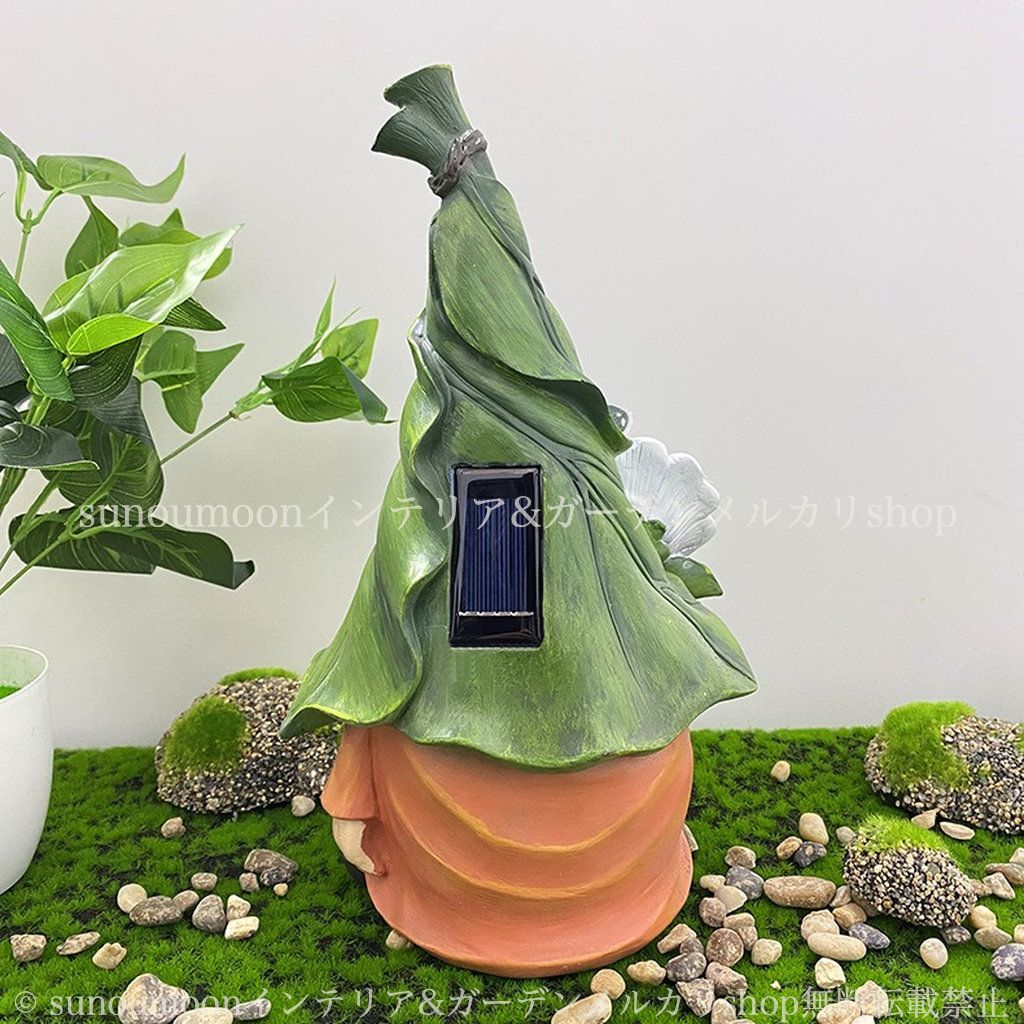蝶 ガーデンライト 庭 ガーデンオブジェ ガーデン ソーラー ガーデンインテリア ガーデニング お洒落 おしゃれ インテリア ガーデンオーナメント 雑貨 ガーデン雑貨 ノーム 置物 庭の装飾 樹脂 8-14 YUZUMIYA_COM