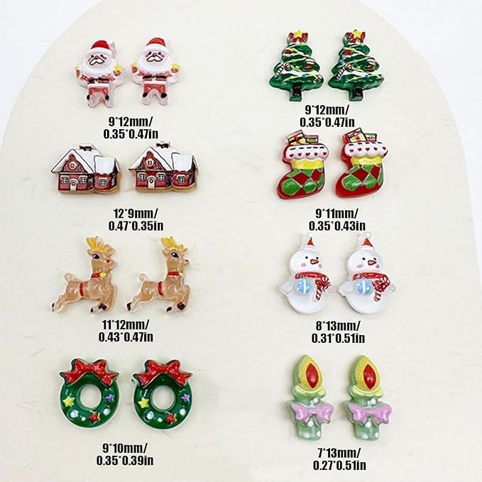 在庫処分】クリスマス ネイルパーツ 100個セット 3D 立体 可愛い