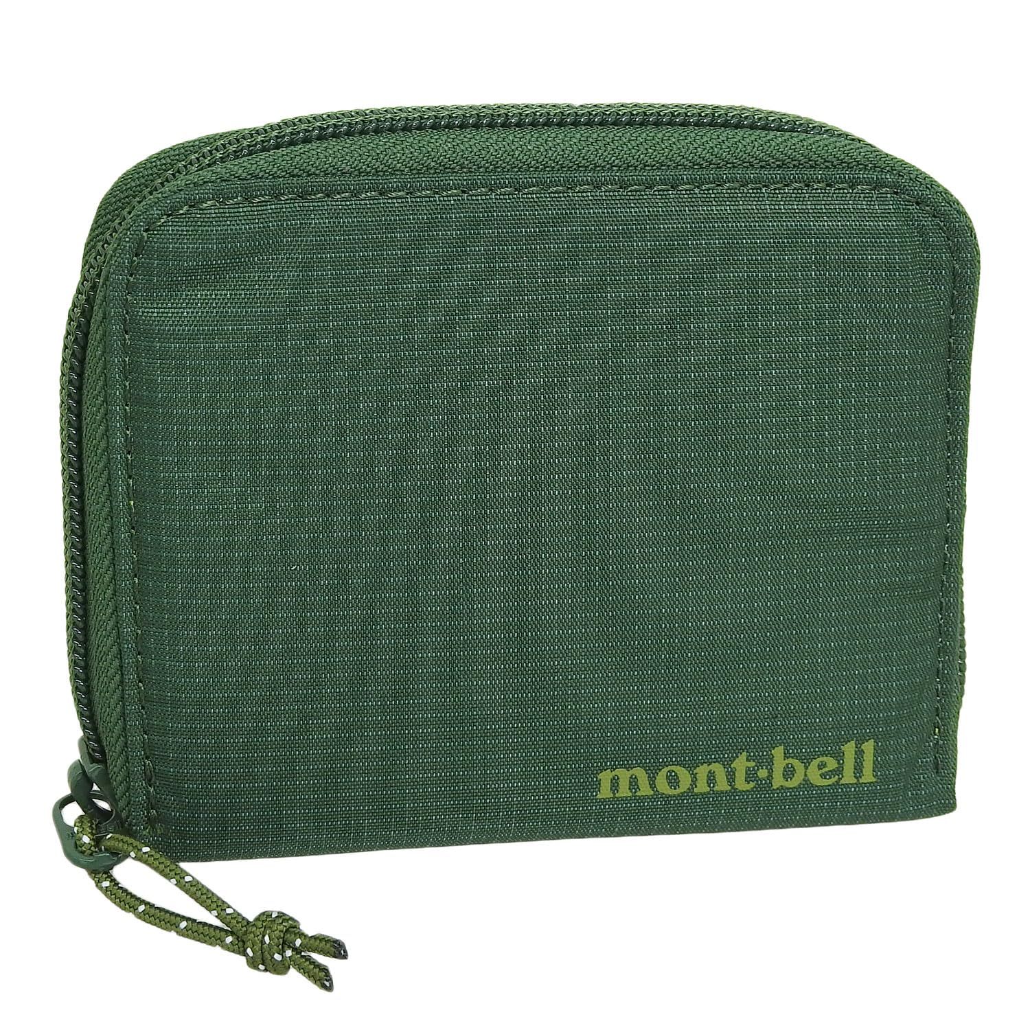 モンベル 財布 メンズ レディース 2つ折り 折財布 コンパクト ジップワレット 1133372 グリーン GN グリーン GN