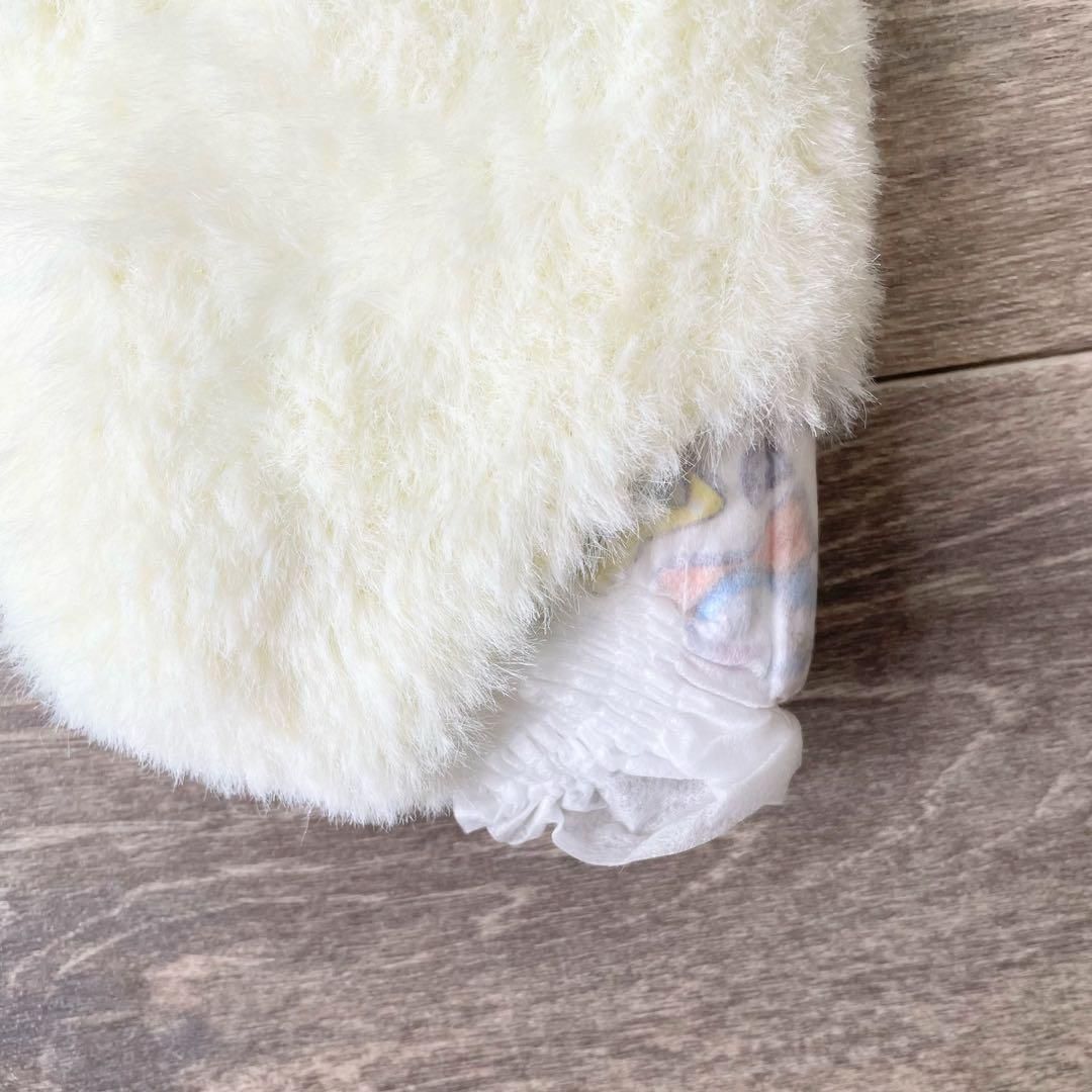 ふわふわアイボリーうさぎ耳帽子とロンパース ニューボーン