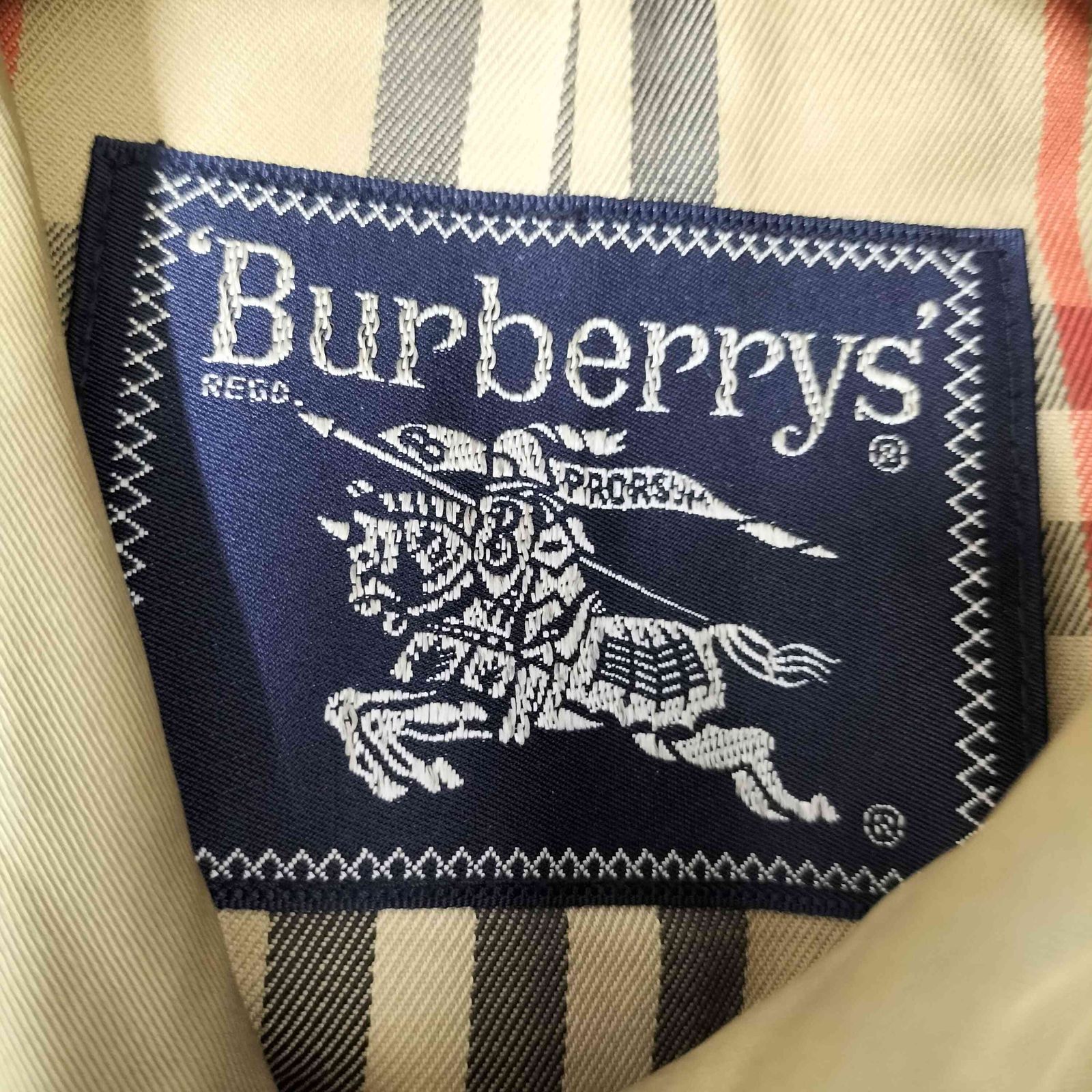 バーバリーズ BURBERRYS 90S 裏地ノバチェック ベルテッド エポレット