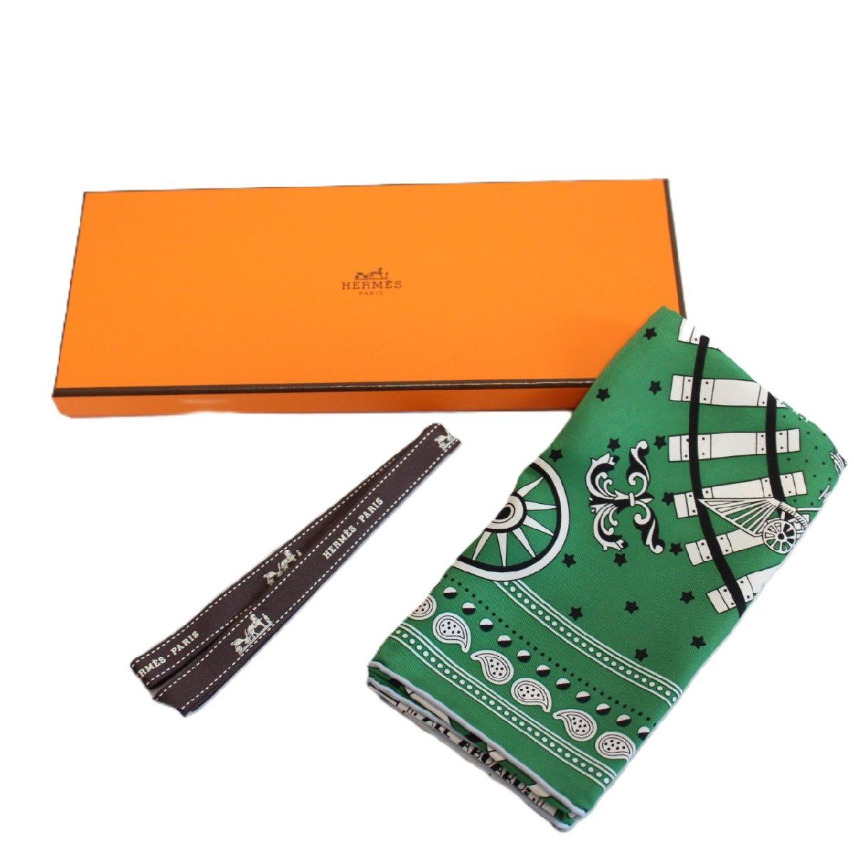HERMES エルメス カレ 55 スカーフ バンダナ オール・アボード