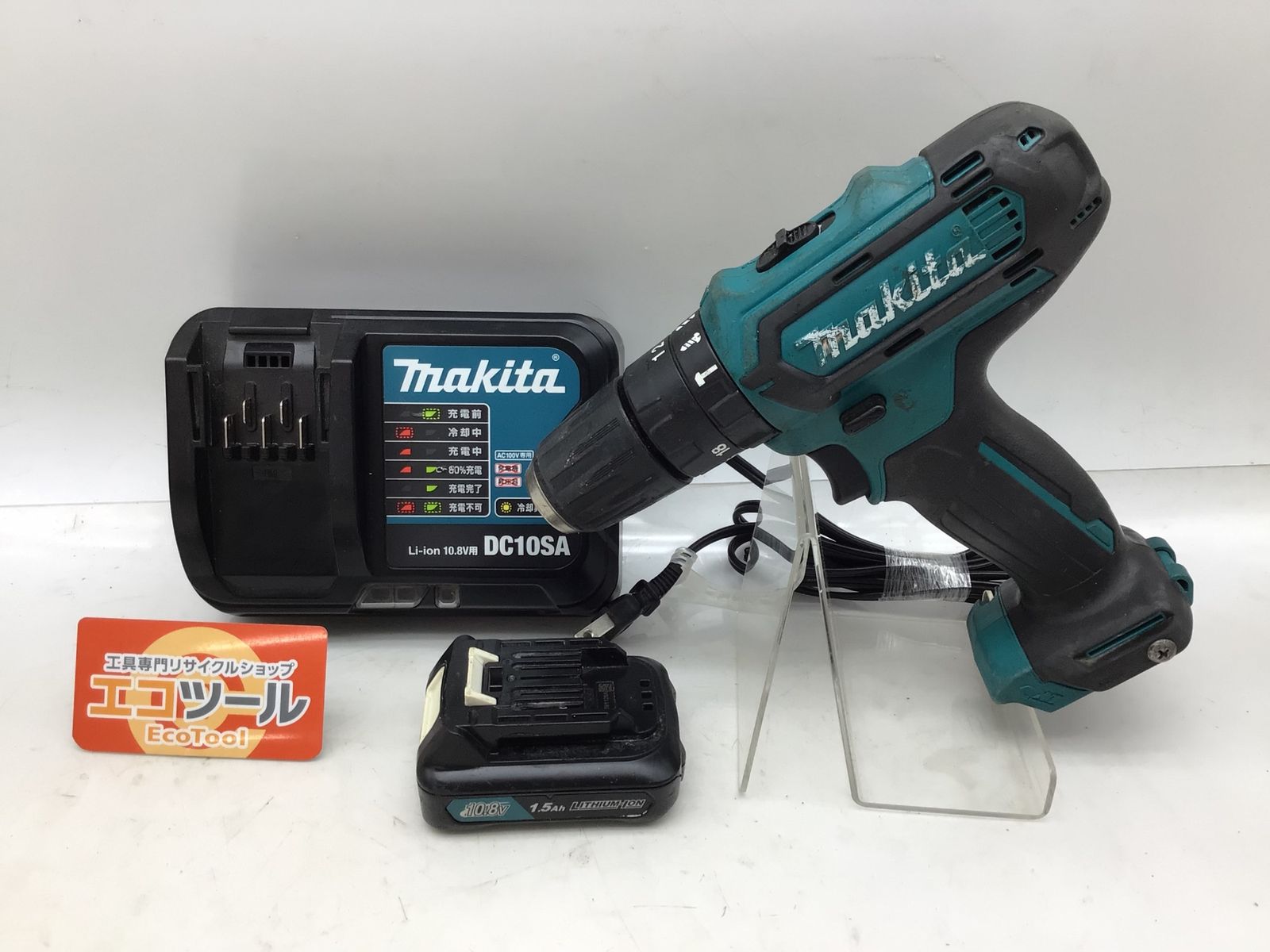 品 Makita|マキタ 充電式震動ドライバドリル 1.5Ah バッテリー 充電器 ケース付 HP331DSHX ITDRS285AOCG エコツール知立店 M02